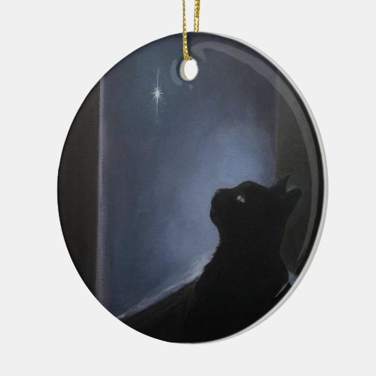 Charlie's kerstgeest keramisch ornament (Links)