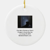 Charlie's kerstgeest keramisch ornament (Achterkant)