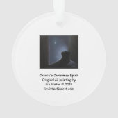 Charlie's kerstgeest ornament (achterkant)