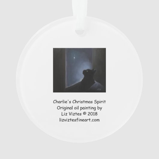 Charlie's kerstgeest ornament (achterkant)