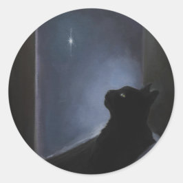 Charlie's kerstgeest ronde sticker