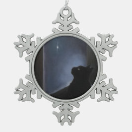 Charlie's kerstgeest tin sneeuwvlok ornament