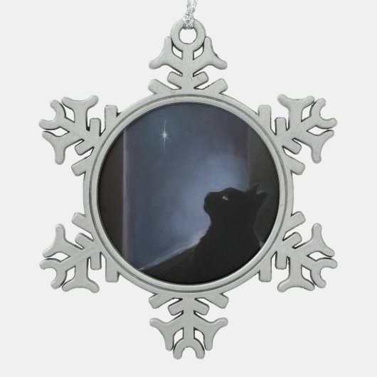 Charlie's kerstgeest tin sneeuwvlok ornament (Voorkant)