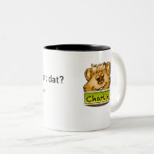 Charlie's koffiebeker tweekleurige koffiemok (Voorkant rechts)