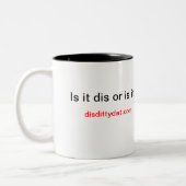 Charlie's koffiebeker tweekleurige koffiemok (Links)