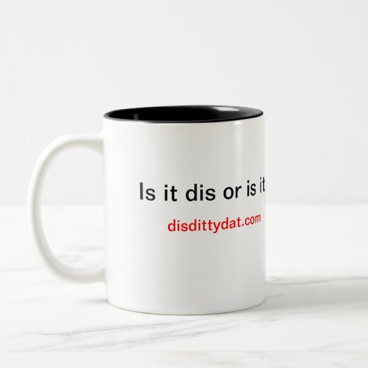 Charlie's koffiebeker tweekleurige koffiemok (Links)