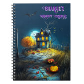 Charlie's Midnight Scribbles spookhuis Notebook Notitieboek (Voorkant)