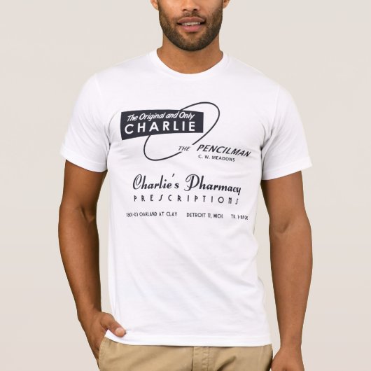 Charlie's Pharmacy Detroit T-shirt (Voorkant)
