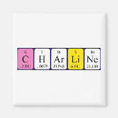 Charline periodiek table name magnet (Voorkant)