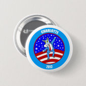Charlotte 2012 DNC Ronde Button 5,7 Cm (Voorkant /achterkant)