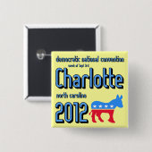 Charlotte 2012 vierkante button 5,1 cm (Voorkant /achterkant)
