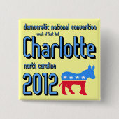 Charlotte 2012 vierkante button 5,1 cm (Voorkant)