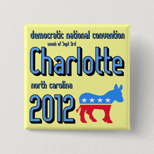 Charlotte 2012 vierkante button 5,1 cm (Voorkant)