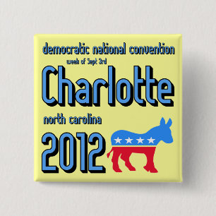 Charlotte 2012 vierkante button 5,1 cm
