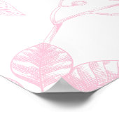 Charlotte | Aangepaste Roze Teddybeer Nursery Desi Poster (Hoek)