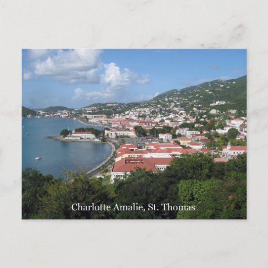Charlotte Amalie, St. Thomas Briefkaart (Voorkant)