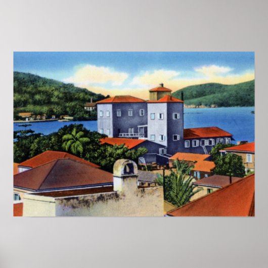 Charlotte Amalie Virgin Islands Rum Factory Poster (Voorkant)