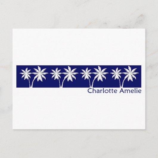 Charlotte Amelie, U.S.V.I. Briefkaart (Voorkant)