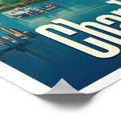 Charlotte Art Vintage reisillustratie Poster (Hoek)