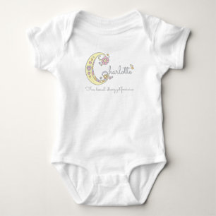 Charlotte baby meisjes naam gepersonaliseerde bete romper