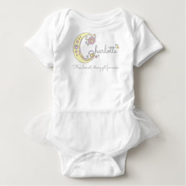 Charlotte baby meisjes naam gepersonaliseerde bete romper