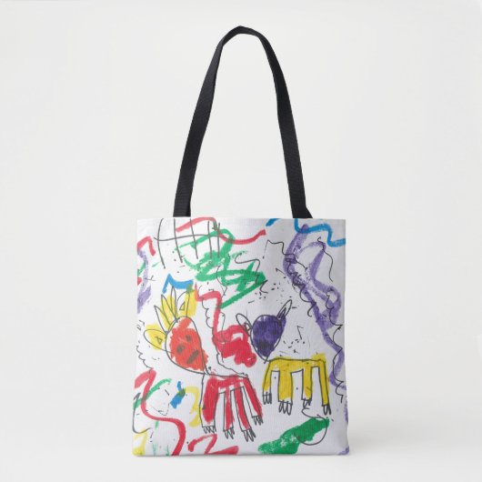 Charlotte' Basquiat inspireerde kunst Canvas tas (Voorkant)