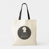 Charlotte Bronte - Blijf naar boven kijken Tote Bag (Achterkant)