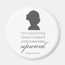 Charlotte Bronte - Blijf naar boven kijken - wit Magneet
