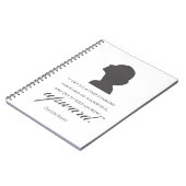 Charlotte Bronte - Blijf naar boven kijken - wit Notitieboek (Linkerzijde)