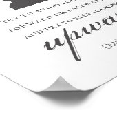 Charlotte Bronte - Blijf naar boven kijken - wit Poster (Hoek)