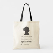 Charlotte Bronte - Blijf naar boven kijken - wit Tote Bag (Achterkant)
