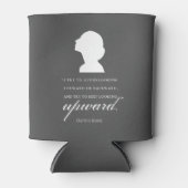 Charlotte Bronte - Blijf naar boven kijken - zwart Blikjeskoeler (Voorkant)