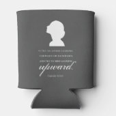 Charlotte Bronte - Blijf naar boven kijken - zwart Blikjeskoeler (Achterkant)