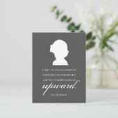 Charlotte Bronte - Blijf naar boven kijken - zwart Briefkaart (Staand voorkant)