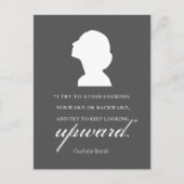Charlotte Bronte - Blijf naar boven kijken - zwart Briefkaart (Voorkant)