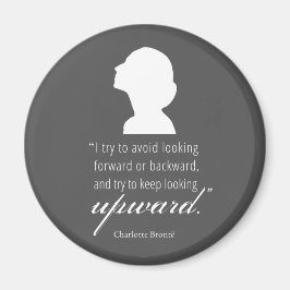 Charlotte Bronte - Blijf naar boven kijken - zwart Magneet