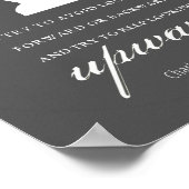 Charlotte Bronte - Blijf naar boven kijken - zwart Poster (Hoek)