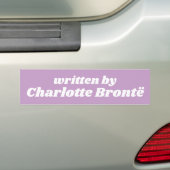 Charlotte Brontë Boek Liefhebber Schattige Pastel  Bumpersticker (Op auto)