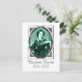 Charlotte Brontë Briefkaart (Staand voorkant)