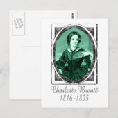Charlotte Brontë Briefkaart (Voorkant / Achterkant)