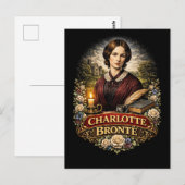 Charlotte Brontë Briefkaart (Voorkant / Achterkant)