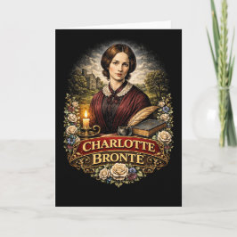 Charlotte Brontë Feestdagen Kaart