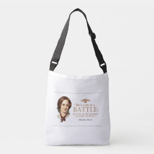Charlotte Bronte - Het leven is een strijd Crossbody Tas