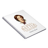 Charlotte Bronte - Het leven is een strijd Notitieboek (Rechterzijde)
