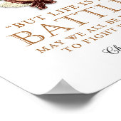 Charlotte Bronte - Het leven is een strijd Poster (Hoek)