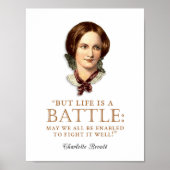 Charlotte Bronte - Het leven is een strijd Poster (Voorkant)