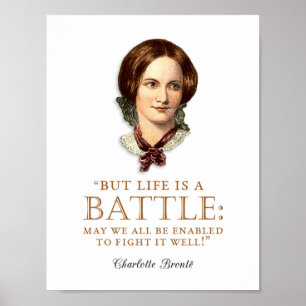 Charlotte Bronte - Het leven is een strijd Poster