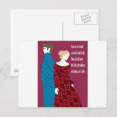 Charlotte Bronte "Jane Eyre" cadeau met citaat Briefkaart (Voorkant / Achterkant)