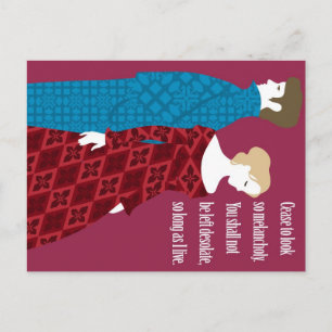 Charlotte Bronte "Jane Eyre" cadeau met quote Briefkaart