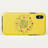 Charlotte Bronte Jane Eyre Floral Life Book Quote Case-Mate iPhone Case (Achterkant (horizontaal))